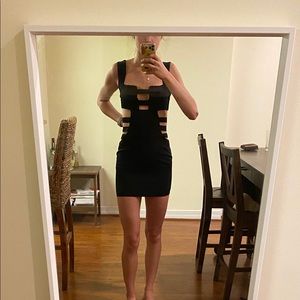 Tobi Black Cut-Out Dress